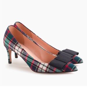 Jcrew tartan Women's Shoes with Bow Accent
